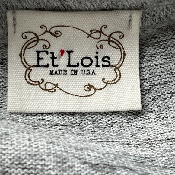 Et’Lois Open Cardigan Women 3/4 Sleeve Watercolor Abstract Wearable Art Tunic L - Picture 9 of 11